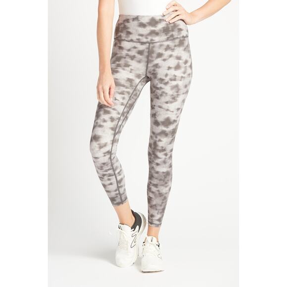New Varley Small S Grey Lets Go High Rise Leggings Workout Printed Concrete Leaf - Picture 12 of 12
